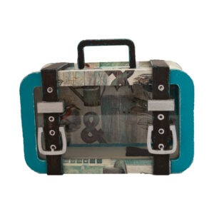 Maleta alcancía azul