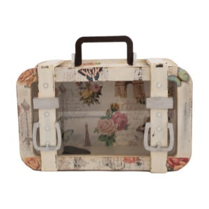 Maleta alcancía blanca